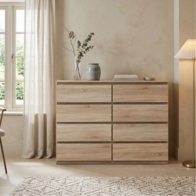 Komoda NUDO 138,5 cm do Salonu Sypialni Dąb sonoma