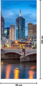 Fototapeta na drzwiach - Miasto Melbourne (95x205cm)
