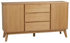 Komoda z drewna dębowego Rowico YuRAi, wys. 84 cm