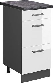 Szafka dolna do kuchni biały wysoki połysk 40x60x81.6 r-line