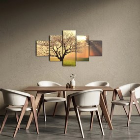 Obraz drzewa na łące (125x70 cm)