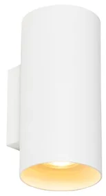 Designerska Lampa Ścienna Biała Okrągła 2-Światła - SabDesignerski Oswietlenie wewnetrzne