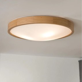 Brilagi-LED RGBW ściemnialna lampa sufitowa CARVALHO SLIM 3xE27/15W/230V Wi-Fi dąb śr. 47