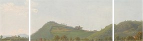Obraz - Simon Denis,  View Near Naples, reprodukcje (170x50 cm)