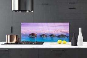 Panel Szklany do Kuchni Rezydencja Nad Lazurowym Brzegiem