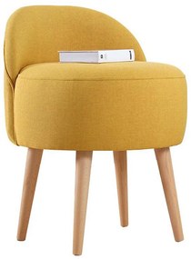 Taboret NIKI, śr. 46 cm, żółty