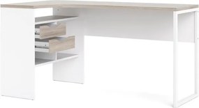 Biurko narożne Function 118 biały/dąb truflowy