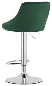 Zielone krzesło barowe KAST VELVET