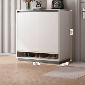 Biała szafka na buty 60x80x32 cm – kompaktowe i eleganckie rozwiązanie do przechowywania
