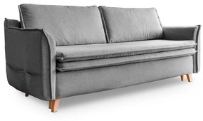 Szara rozkładana sofa 225 cm Charming Charlie – Miuform