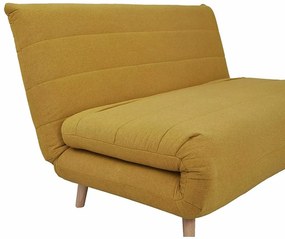 Musztardowa rozkładana sofa SPIKE II