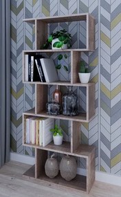 Nowoczesny regał na książki dąb kolonialny R0-D82