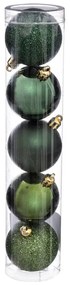 Bombki o różnym wykończeniu, Ø 5 cm, 5 szt.