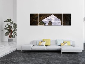 Obraz z jaskini, Nowa Zelandia (170x50 cm)