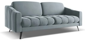 Jasnoniebieska aksamitna sofa 202 cm Nalu – Makamii