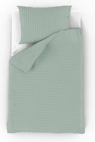 Kvalitex Pościel satynowa Stripe oliwkowa, 240 x220 cm, 2x 70 x 90 cm, 240 x 220 cm, 2 szt. 70 x 90 cm
