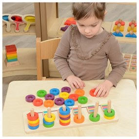 Masterkidz układanka nauka liczenia i kolorów sorter montessori