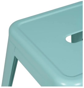 Turkusowe metalowe hokery zestaw 2 szt. (wysokość siedziska 61 cm) – Ixia