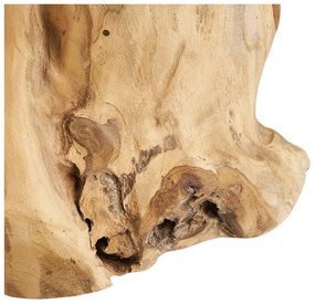 Okrągły stolik z litego drewna tekowego ø 40 cm Palena – House Nordic