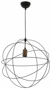 Lampa wisząca OLINTO I czarna ELTAP