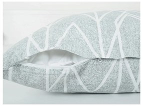 Szara pościel jednoosobowa z kory 140x200 cm Gray Stripes – B.E.S.