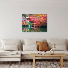Obraz na szkle - Orientalny krajobraz (70x50 cm)
