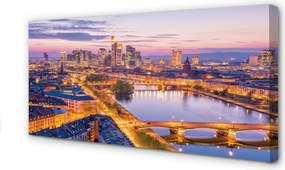 Fotoobraz na płótnie Nocna Panorama Berlina