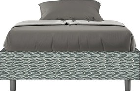 Łóżko bez stelaża tapicerowane 120x210 tkaniny Aragona 7 błękitny Azelia