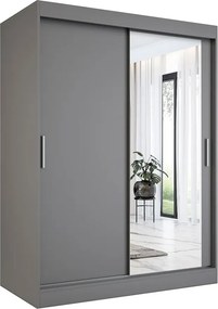 Antracytowa szafa przesuwna 150 cm C9-M86