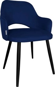 Krzesło Milano tkanina Welur noga metalowa : Kolor nogi - Czarna stożek, Kolor tkaniny - VELVET - MG16, Typ siedziska - Siedzisko stałe