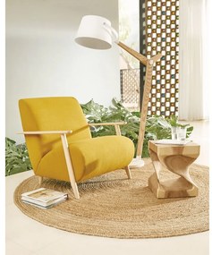 Stolik z litego drewna munggur 30x30 cm Hakon – Kave Home