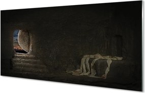 Panel szklany do Kuchni Jaskinia z Symbolami Krzyża