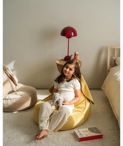 Żółty aksamitny dziecięcy worek do siedzenia Bunny – Wigiwama