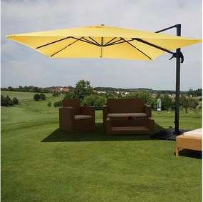 Parasol do świateł drogowych MCW-A96 I obrotowy,  żółty ze stojakiem, obrotowy