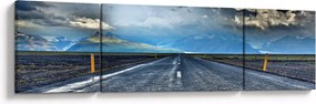 Obraz drogi podczas burzy (170x50 cm)