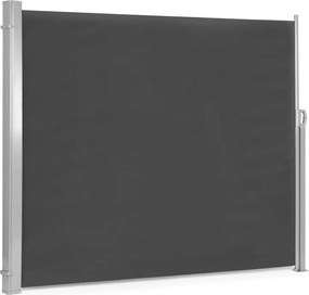 Parawan ogrodowy boczny na taras składany AW-011A, 300x180 cm, antracyt