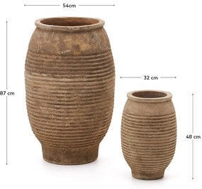 Terakotowe doniczki zestaw 2 szt. ø 54 cm Llonga – Kave Home