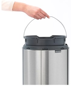 Stalowy kosz na śmieci otwierany na dotyk w kolorze matowego srebra 30 l Touch Bin – Brabantia