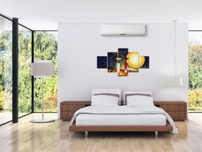 Obraz starożytnego obrazu (125x70 cm)