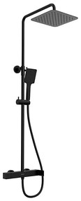 Sapho - Zestaw prysznicowy z baterią CUBEMIX, czarny mat