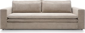 Masseno Sofa SCORZA z funkcją spania i pojemnikiem na pościel, Rozkładana sofa - Beżowy, POSO 100