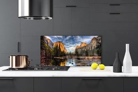 Panel Szklany do Kuchni Harmonijny Krajobraz Górski