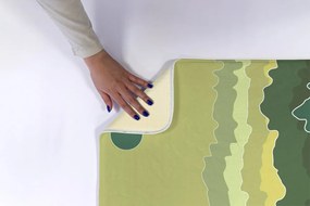 Dywanik antypoślizgowy do łazienki Dywanik antypoślizgowy do łazienki Góry Abstrakcja