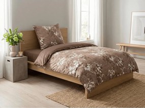 PrzytulneMieszkanie.pl PrzytulneMieszkanie.pl Pościel z mikroflanelu BRONIVA brązowe Rozmiar pościeli: 70 x 90 cm | 140 x 200 cm