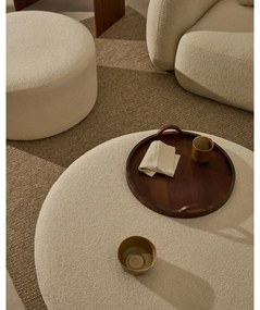 Kremowy puf z materiału bouclé Kaeli – Kave Home