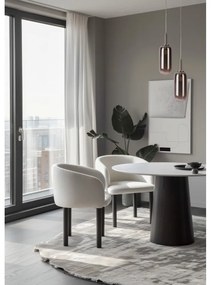 Antracytowa lampa wisząca LED ze szklanym kloszem ø 13 cm Fiuggi – Candellux Lighting