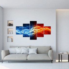 Obraz napięcia elektrycznego (125x70 cm)