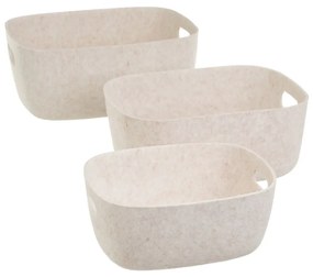 Tekstylne koszyki zestaw 3 szt. 36x28x16 cm – Casa Selección