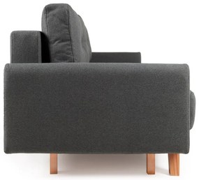 Ciemnoszara sofa rozkładana Bonami Selection Pop