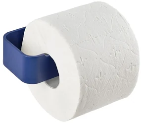 Niebieski ścienny metalowy uchwyt na papier toaletowy Ume – Zone